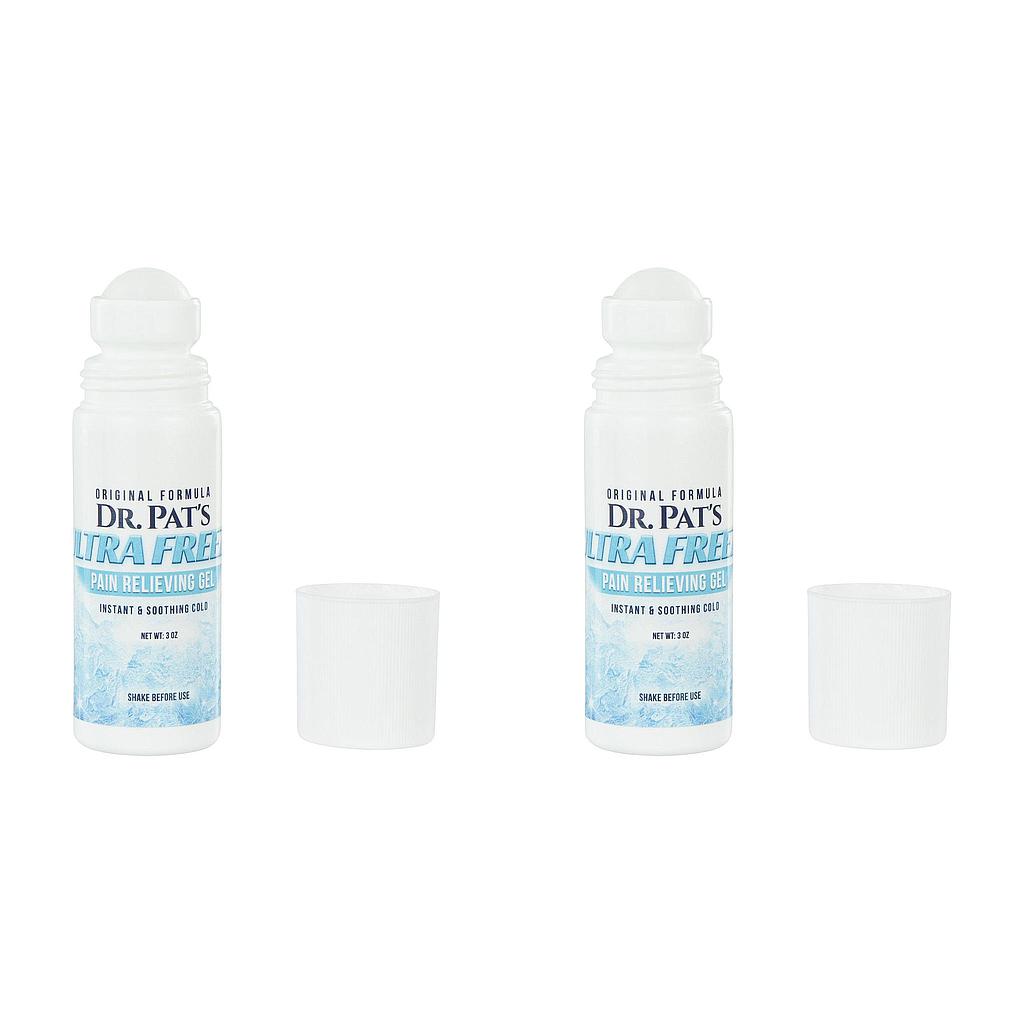 Dr. Pat's Ultra Freeze Pain Cream 3oz Roll On (2 Pack)