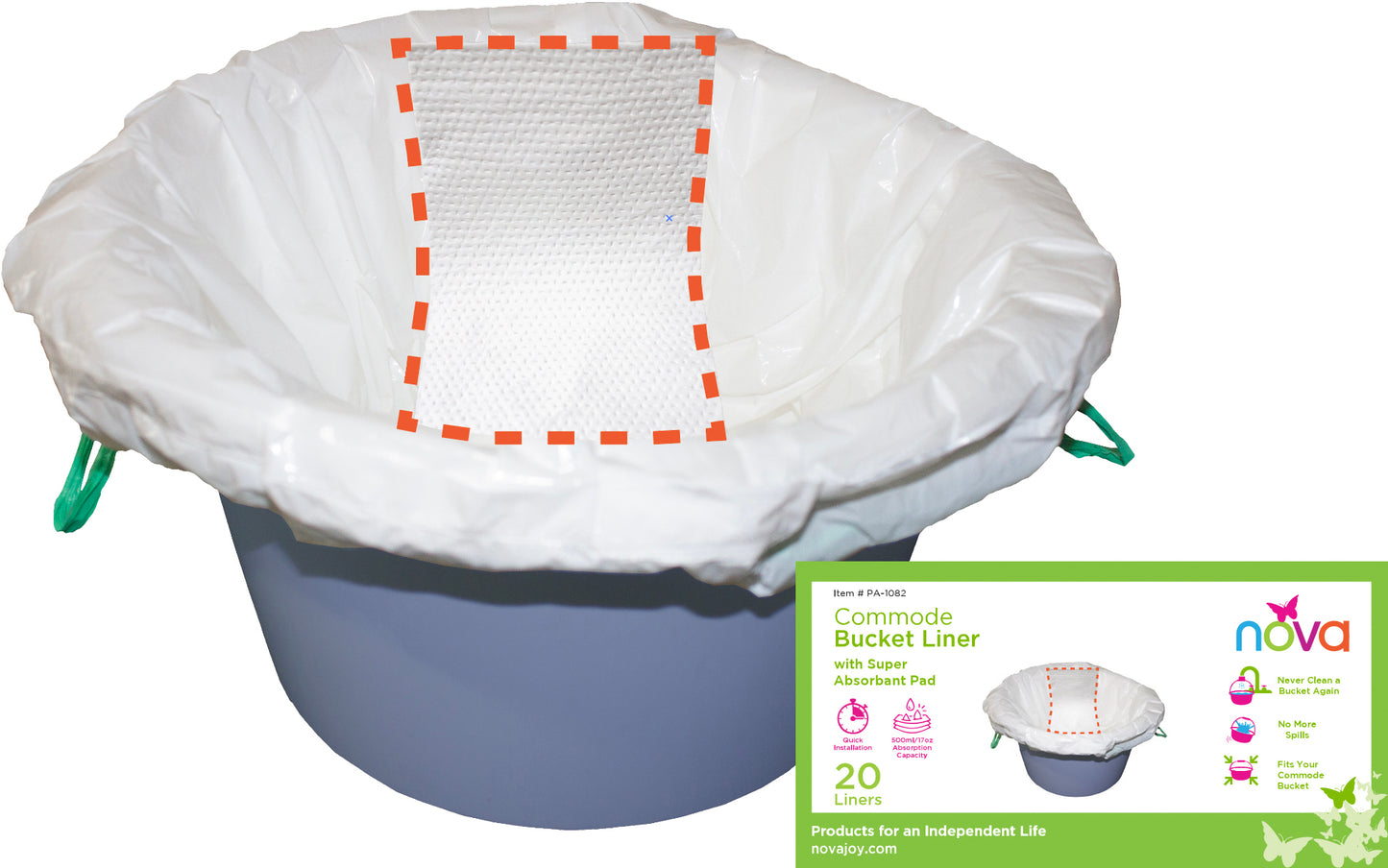 COMMODE BUCKET LINER