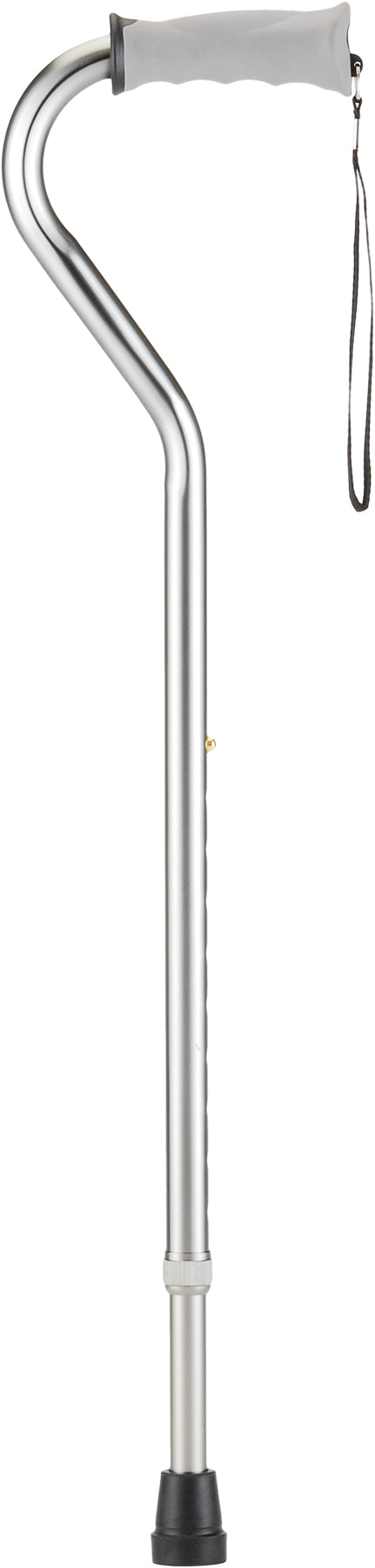 CANE OFFSET SOFT GRIP SILVER