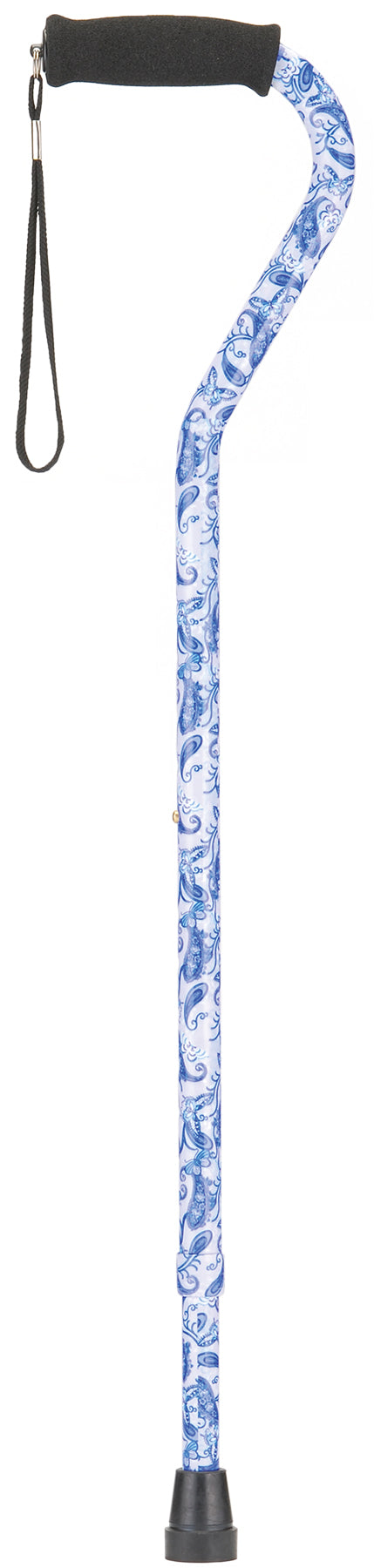 CANE OFFSET BLUE PORCELAIN