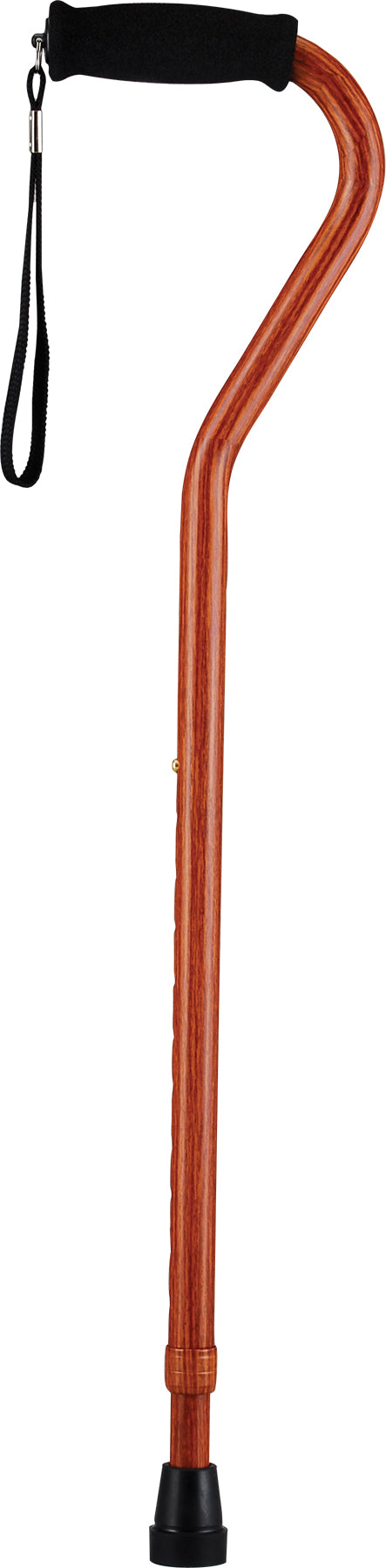 CANE OFFSET WALNUT GRAIN