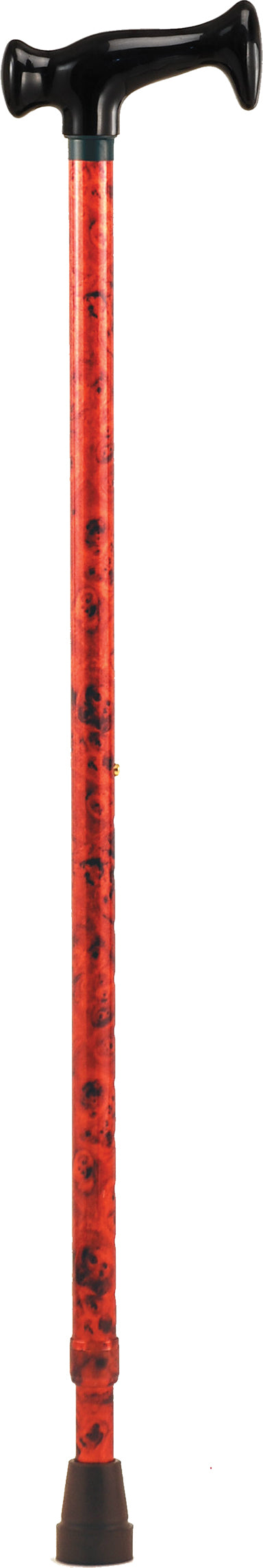 CANE T-GRIP MAHOGANY SWIRL