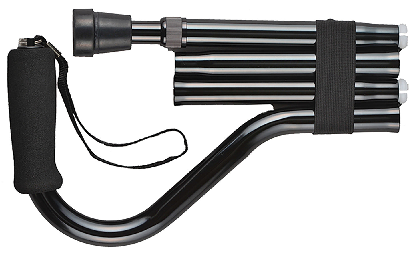 CANE FOLDING OFFSET BLACK