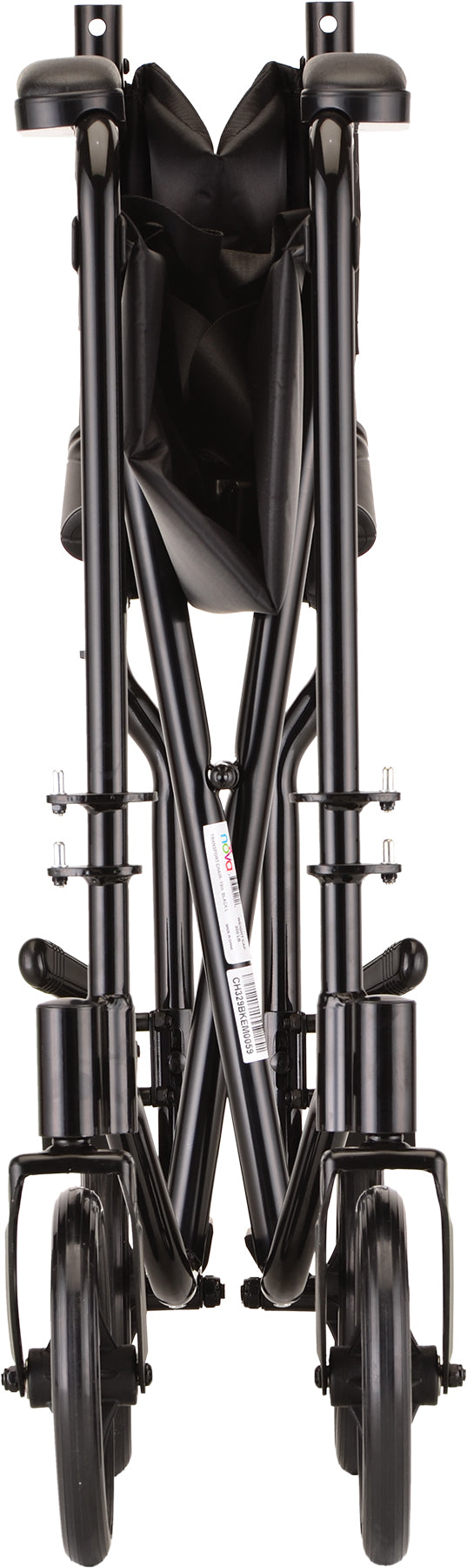 TRANSPORT CHAIR 19" LTWT BLACK