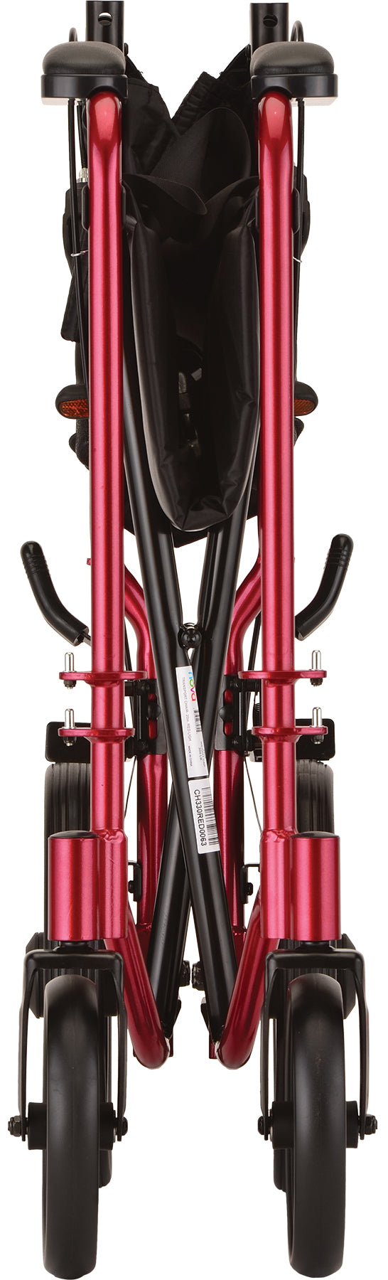 TRNSPT CHR 20" LTWT W/HBKS RED