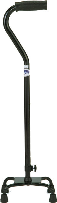 QUAD CANE SMALL BASE BLACK