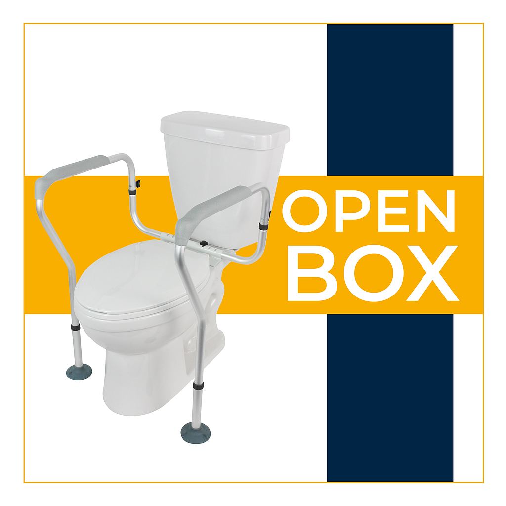 *Open Box* Toilet Safety Rail