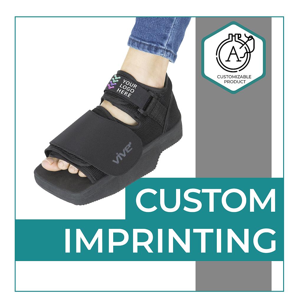 Heel Wedge Post Op Shoe With Imprinting