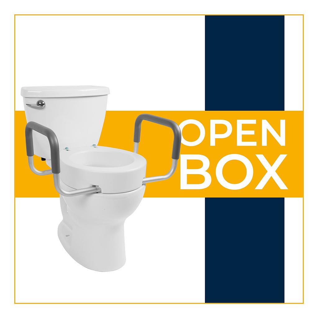 *Open Box* Toilet Seat Riser with Arms