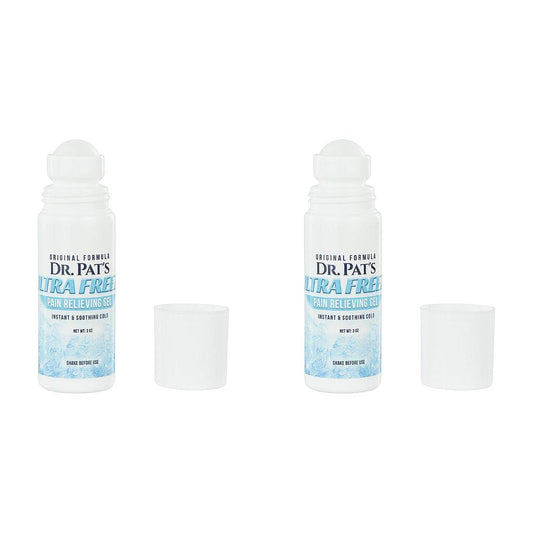 Dr. Pat's Ultra Freeze Pain Cream 3oz Roll On (2 Pack)