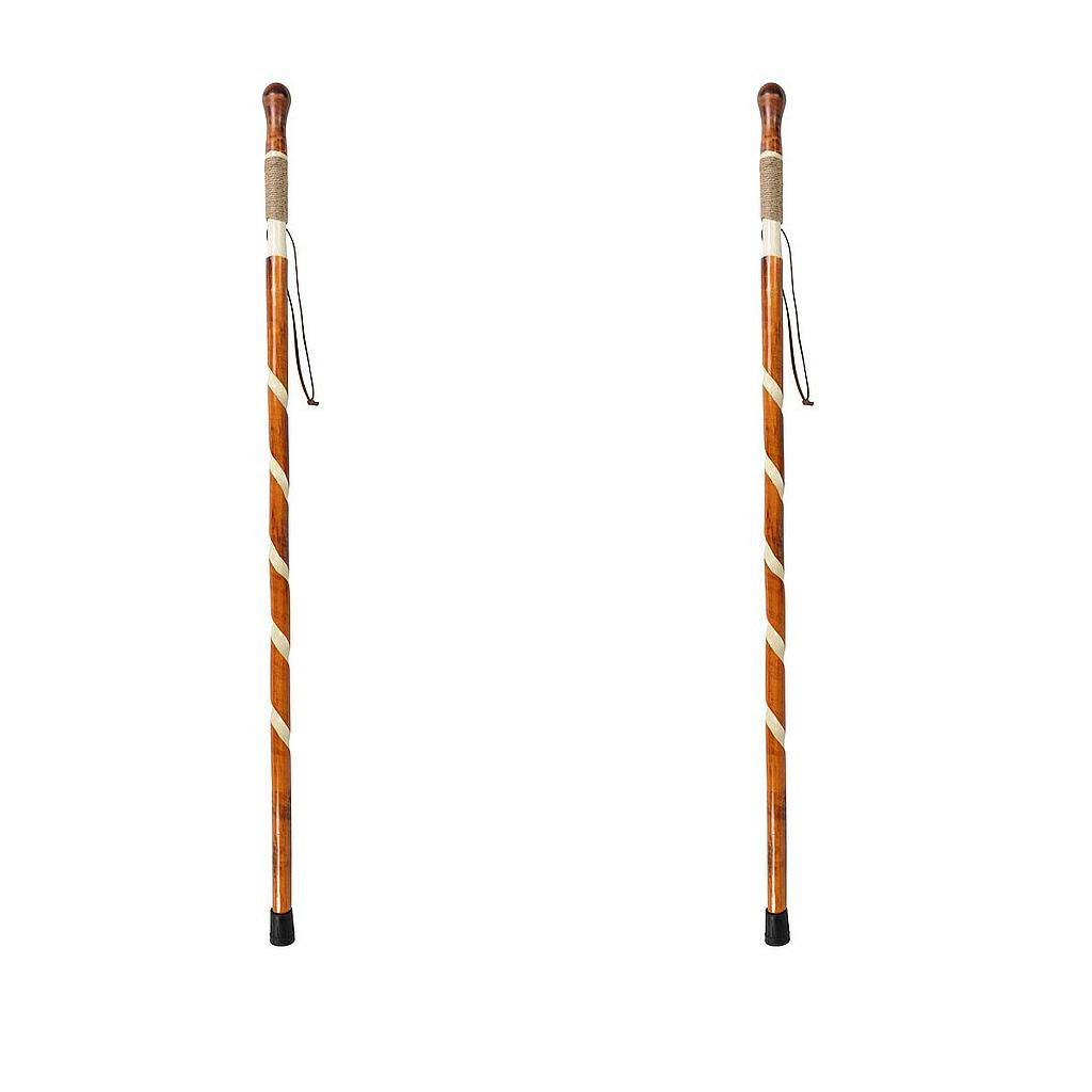 Carved Wooden Walking Stick (2 Pack)