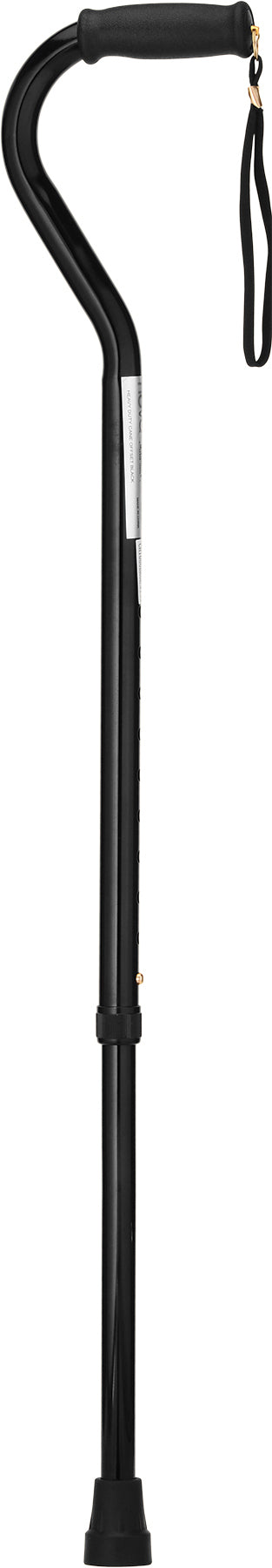 HD TALL OFFSET CANE BLACK