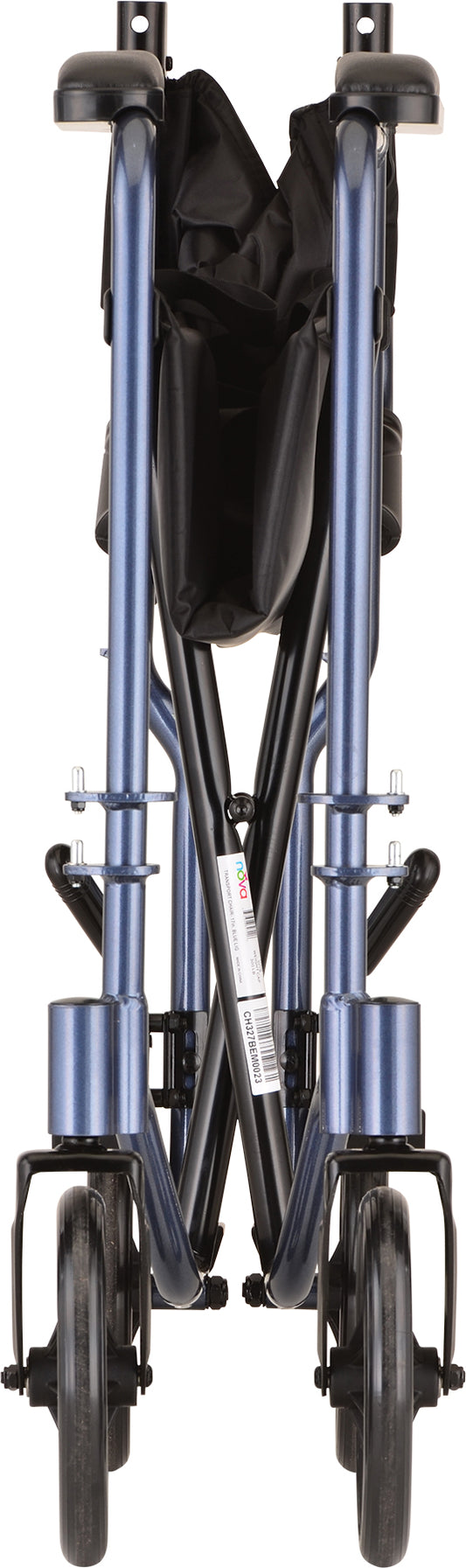 TRANSPORT CHAIR 17" LTWT BLUE