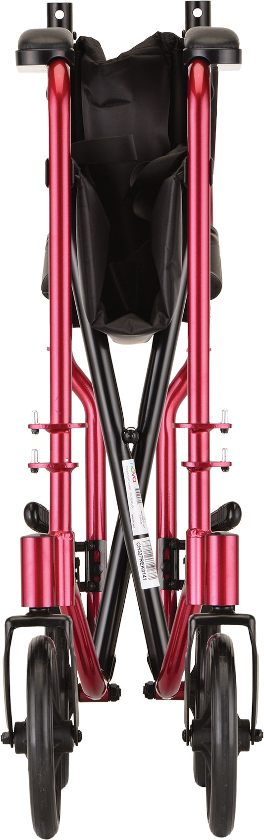 TRANSPORT CHAIR 17" LTWT RED