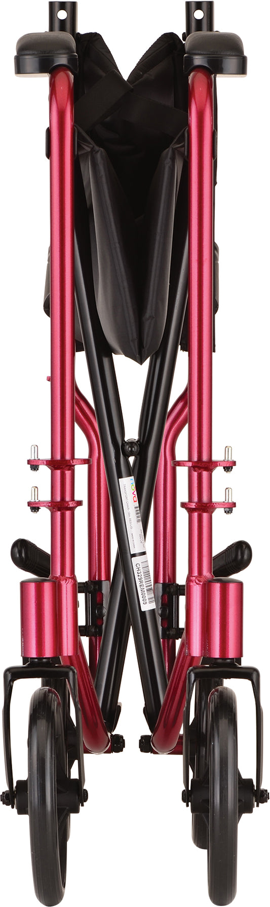 TRANSPORT CHAIR 19" LTWT RED